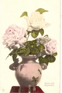  Beautiful roses in a pot Tuck Flower Series PC # 6913