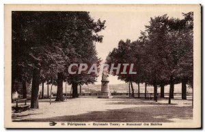 Old Postcard Esplanade Tourny Perigueux Mobile Monument