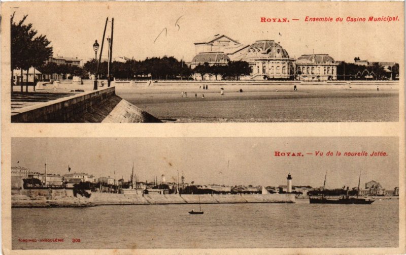 CPA ROYAN - Ensemble du Casino Municipal - Vu de la nouvelle Jetée (976040)