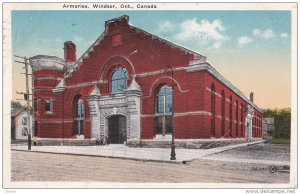 WINDSOR, Ontario, Canada, PU-1919; Armories