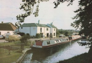 Bijou Line Boat Penkridge Staffordshire Canal Postcard