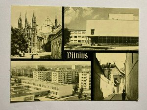 POSTED 1967 MULTI VIEW POSTCARD - VILNIUS LITHUANIA (KK2285) 