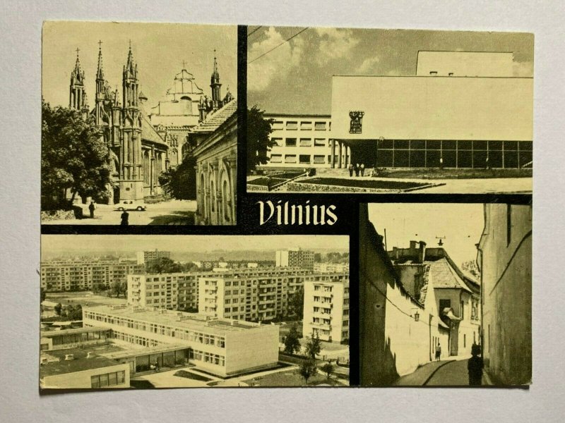 POSTED 1967 MULTI VIEW POSTCARD - VILNIUS LITHUANIA (KK2285) 