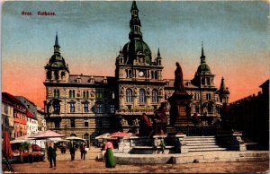 Austria Graz Rathaus Vintage Postcard 09.68