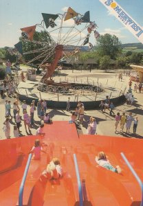 Thrill Fair Rides at Somerwest World Butlins Minehead Somerset Postcard