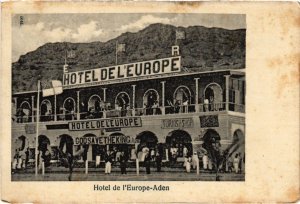 PC HOTEL DE L'EUROPE ADEN YEMEN (a32146)