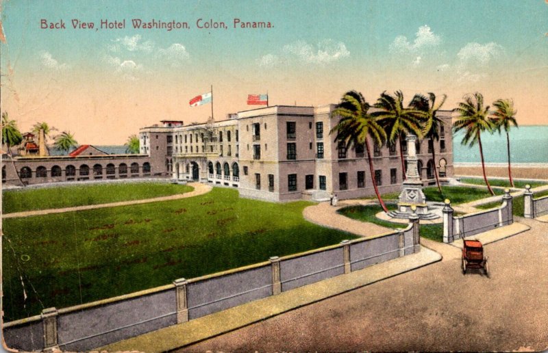 Panama Colon Hotel Washington Back View