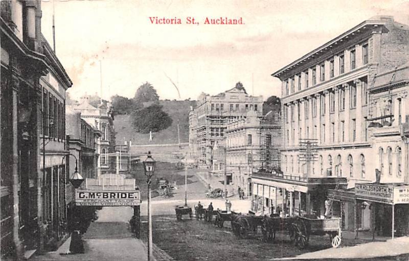 Auckland New Zealand Postcard Victoria Street Auckland