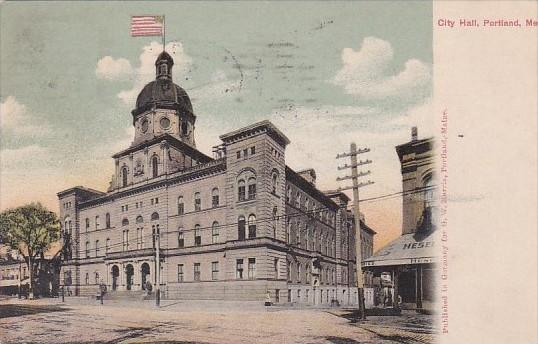 Maine Portland City Hall 1906