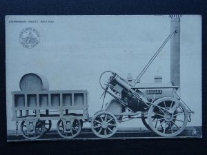 Railway Loco STEPHENSON'S ROCKET 1829 LNWR Series c1904 Postcard by Raphael Tuck