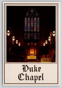 Duke Chapel Chancel Window Postcard Duke University Durham NC Alan Nyiri Photo