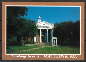 South Carolina, St Matthews - Greetings From - [SC-045X]