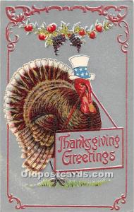 Thanksgiving Greeting Postcard Unused