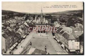 Old Postcard La Ferte Sous Jouarre Place From & # 39Hotel Town View A Flight ...