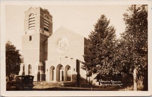 Catholic Church Eugene OR Oregon Real Photo Postcard H40