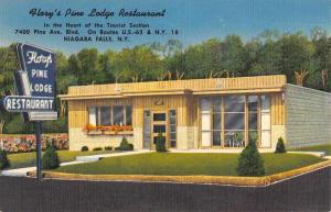 Niagara Falls New York Florys Pine Lodge Restaurant Antique Postcard K82806