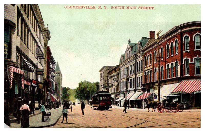 Postcard SHOP SCENE Gloversville New York NY AP6862