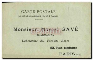 Old Postcard Marcel Advertisement Save Pharmacist Laboratory Products Bayer R...