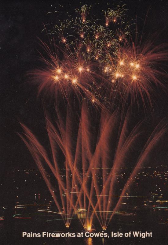 Pains Fireworks Display at Isle Of Wight Limited Edition Postcard