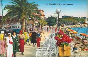 Old Postcard Juan les Pins Promenade