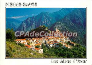 Postcard Modern Pienne Haute (Alpes Ms) Alt 600m Border Pretty village overlo...