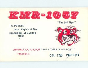 Pre-1980 RADIO CARD - CB HAM OR QSL De Queen - Near Texarkana Arkansas AR AH1011