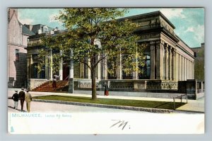 Milwaukee Wisconsin, Layton Art Gallery, Victorian Ladies Gents Vintage Postcard