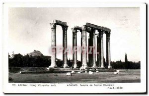 Old Postcard Athens Temple of Olympian Zeus