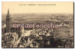 Old Postcard Panorama Cambrai