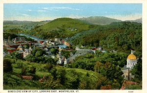 VT - Montpelier. Bird's Eye View looking East