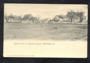 EPHRATA PENNSYLVANIA PA. GENERAL VIEW OF EPHRATA CLOISTER VINTAGE POSTCARD