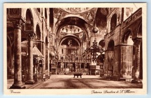 Interno Basilica di S. Marco VENEZIA Venice ITALY Postcard