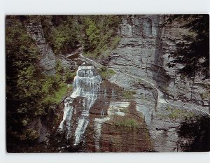 Postcard Lucifer Falls, Robert H. Treman State Park, Ithaca, New York 