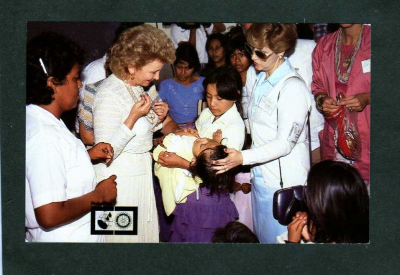 Mexico Betty Ford ? International Rotary Club Polio Plus Vaccines Postcard