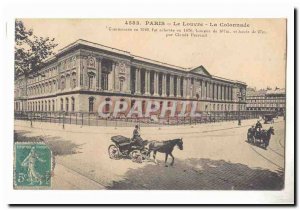 Paris (1) Old Postcard The Louvre Colonnade