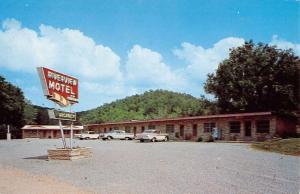 Jasper Arkansas Riverview Motel Street View Vintage Postcard K35447 