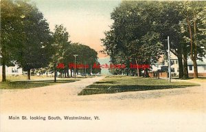 VT, Westminster, Vermont, Main Street, Looking South, FA Metcalf No S871426