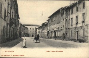 Pistoia Italy Coros Vittorio Emanuele Italian Woman c1910 Vintage Postcard