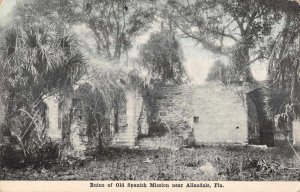 Allendale Florida Old Spanish Mission Ruins Vintage Postcard AA11558