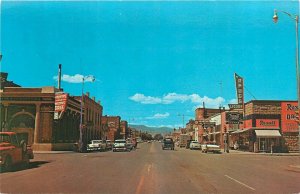 1950s Monte Mesa Colorado Business Section autos Triangle Postcard 25-2692