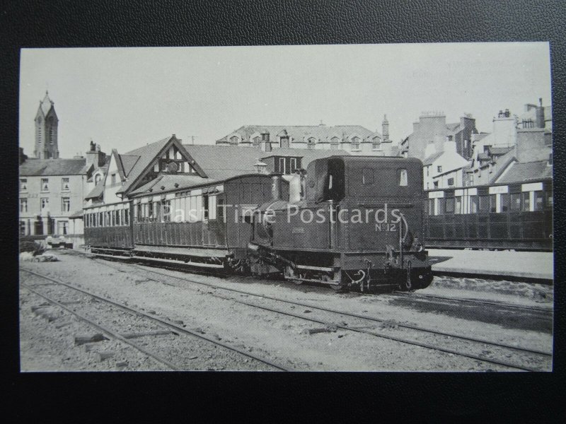 Isle of Man Manx Transport RAILWAY ENGINE No.12 HUTCHINSON 1939 c1980's Postcard