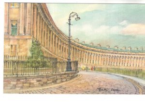 The Royal Crescent, England,  David Skipp Water-colour