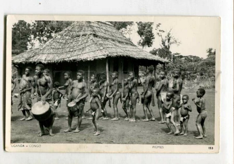 3147509 UGANDA CONGO Nude Pigmies Vintage photo postcard