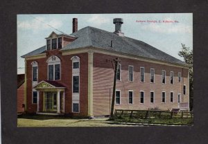 ME Auburn Maine Grange Hall Vintage Postcard