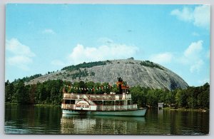 Georgia~Paddlewheel Riverboat @ Stone Mountain Memorial Park~PM 1983~Postcard
