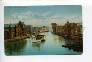 424272 POLAND DANZIG Gdansk ship North Venice Vintage postcard