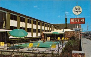 Kamloops British Columbia Canada c1960 Postcard David Thompson Motor Inn Motel