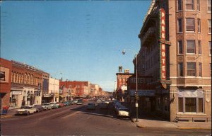 Great Falls Montana MT Central Ave Street Scene Vintage Postcard