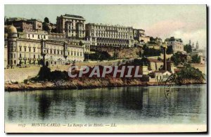 Old Postcard Monte Carlo Ramp and hotels