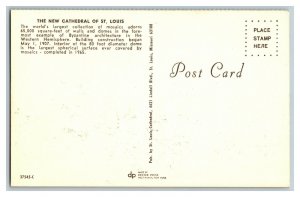 The New Cathedral Of St. Louis Missouri Vintage Standard View Postcard 